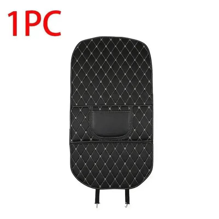 Black Car Seat Protector Pad with Red Stitching - GiFTiFY