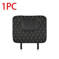 Black Car Seat Protector Pad with Red Stitching