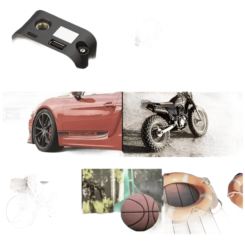 Kenor CXV Multifunction Power Black Digital Tire Inflator Digital Tire Inflator by Shop912656594 Store