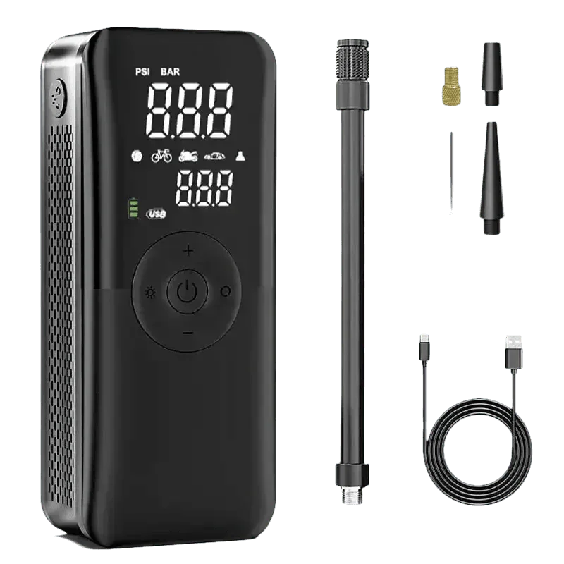 Kenor CXV Multifunction Power Black Digital Tire Inflator Digital Tire Inflator by Shop912656594 Store
