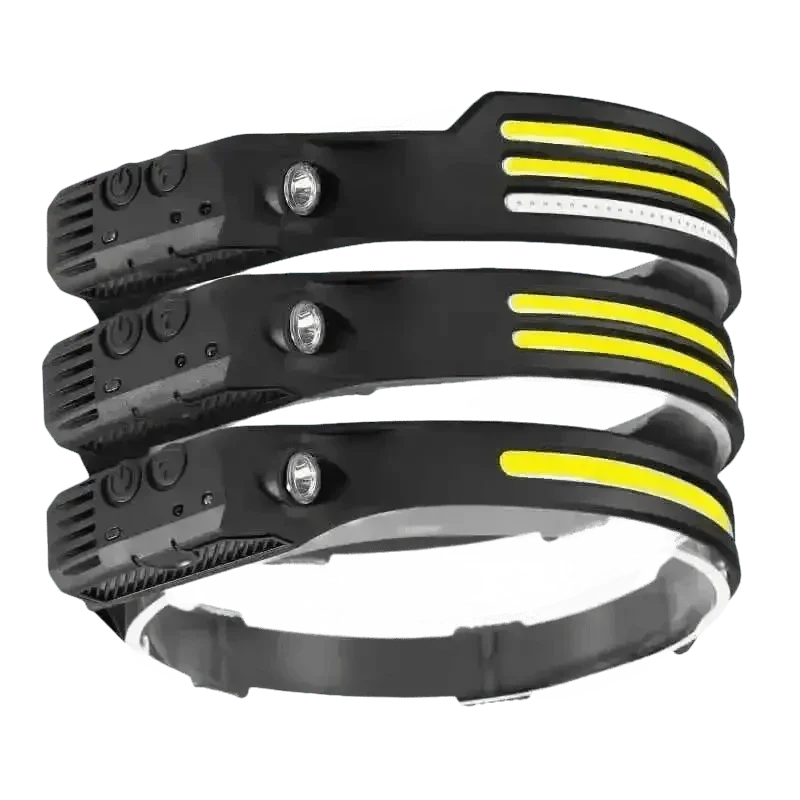 Black Induction Headlamp Cob Led Sensor W689-2 - GiFTiFY