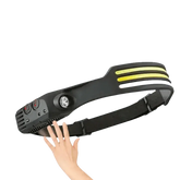 Black Induction Headlamp Cob Led Sensor W689-2 - GiFTiFY