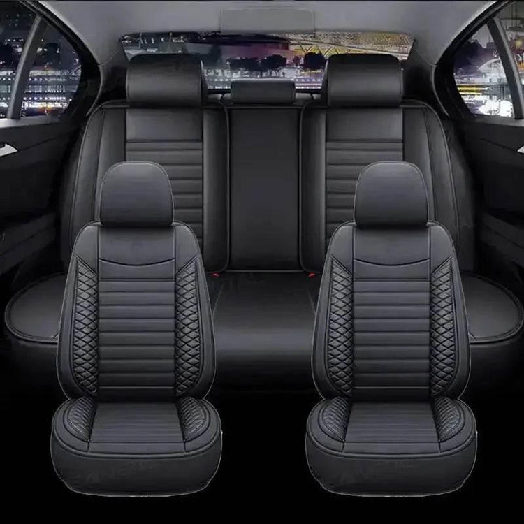Black Leather Car Seat Covers Seametal Car Seat - GiFTiFY
