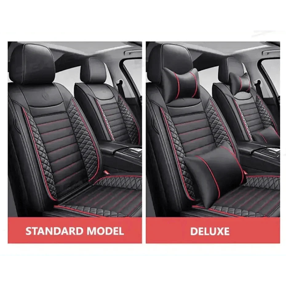 Black Leather Car Seat Covers Seametal Car Seat - GiFTiFY