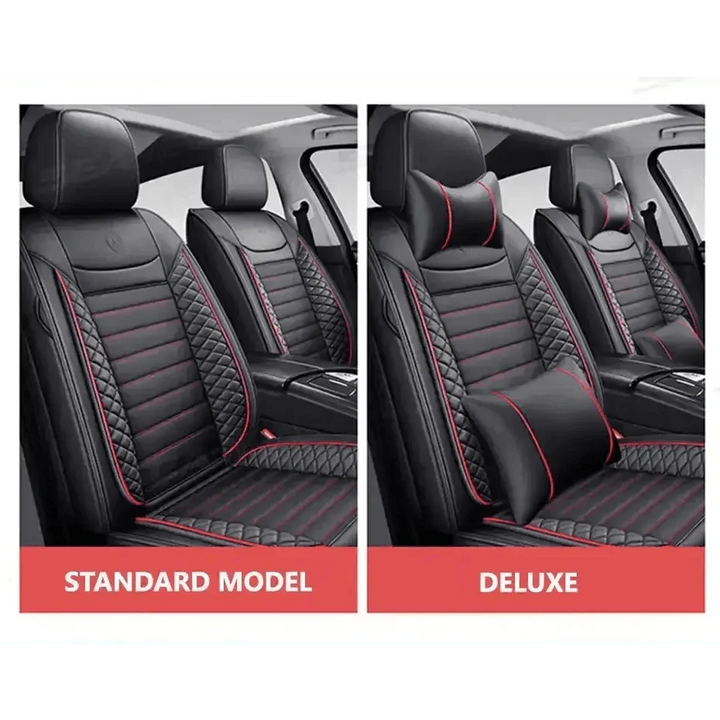 Black Leather Car Seat Covers Seametal Car Seat - GiFTiFY