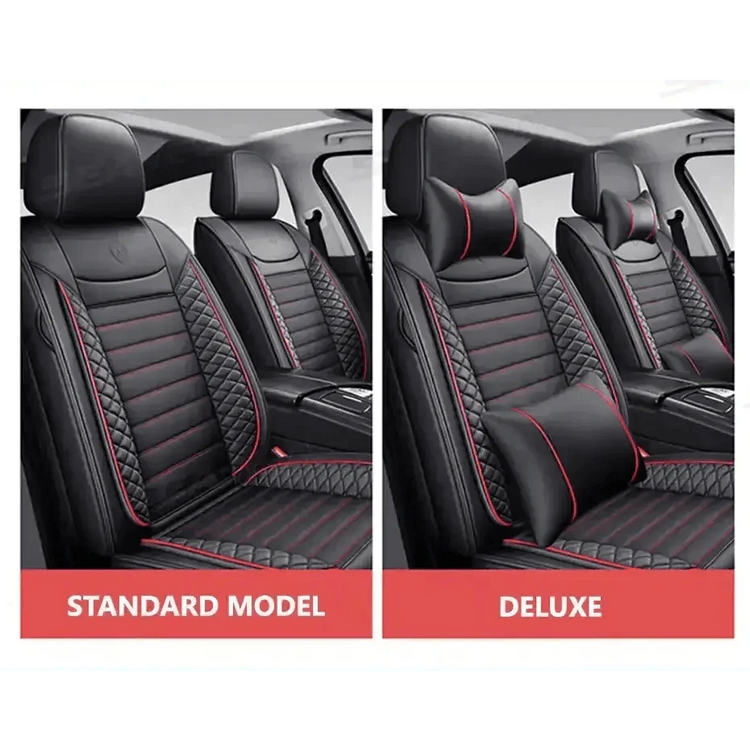 Black Leather Car Seat Covers Seametal Car Seat - GiFTiFY