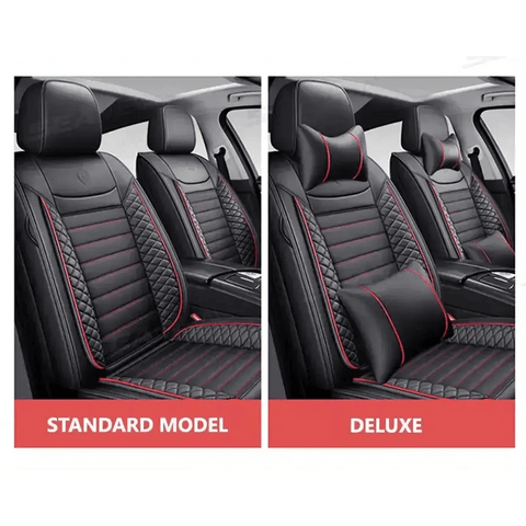 Black Leather Car Seat Covers Seametal Car Seat - GiFiFY