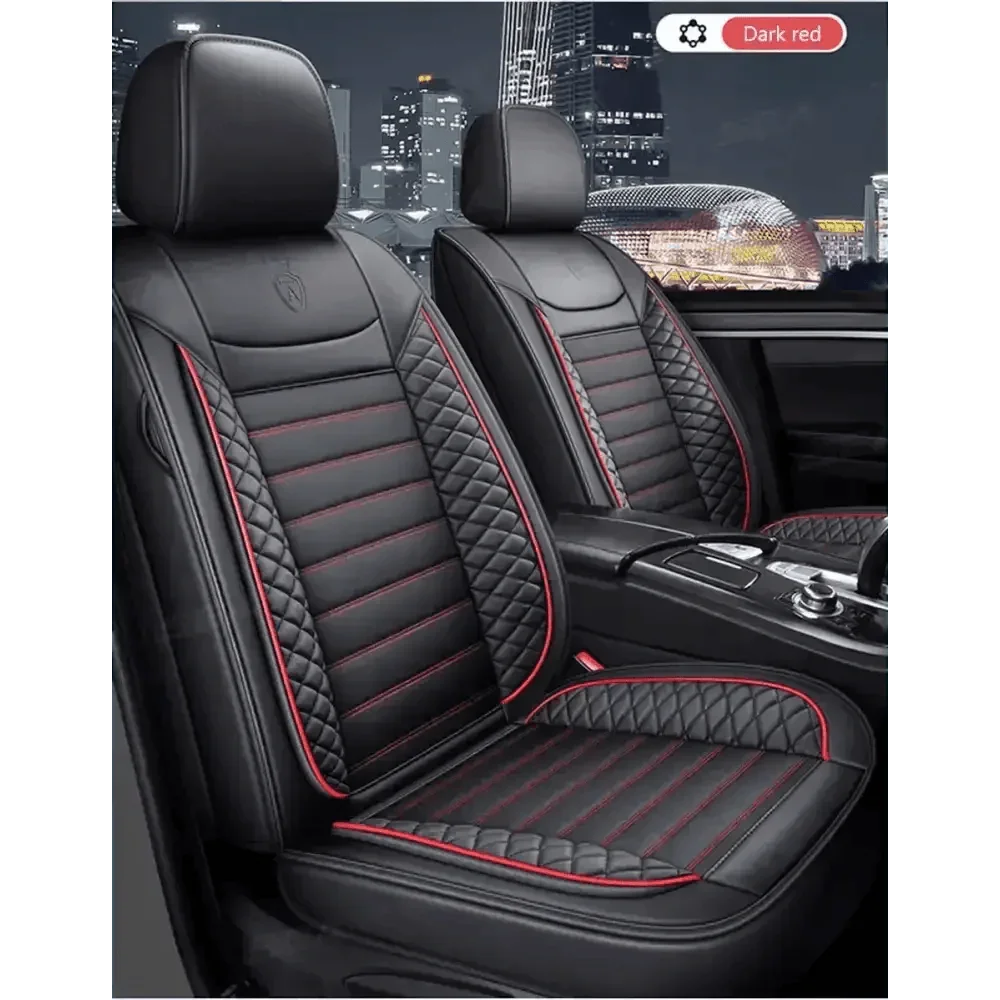 Black Leather Car Seat Covers Seametal Car Seat - GiFTiFY