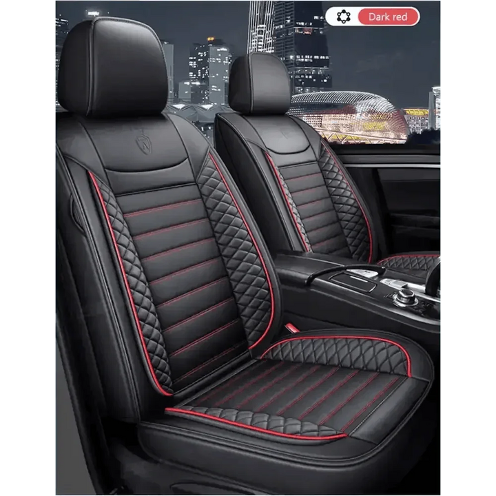 Black Leather Car Seat Covers Seametal Car Seat - GiFTiFY