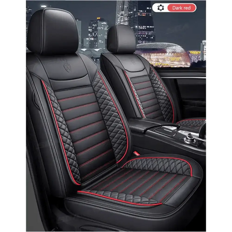 Black Leather Car Seat Covers Seametal Car Seat - GiFiFY