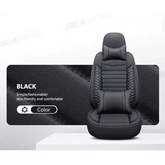 Black Leather Car Seat Covers Seametal Car Seat - GiFTiFY