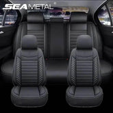 Black Leather Car Seat Covers Seametal Car Seat - GiFTiFY
