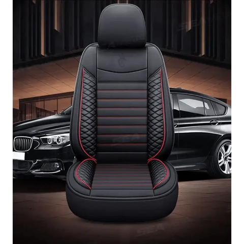 Black Leather Car Seat Covers Seametal Car Seat - GiFiFY