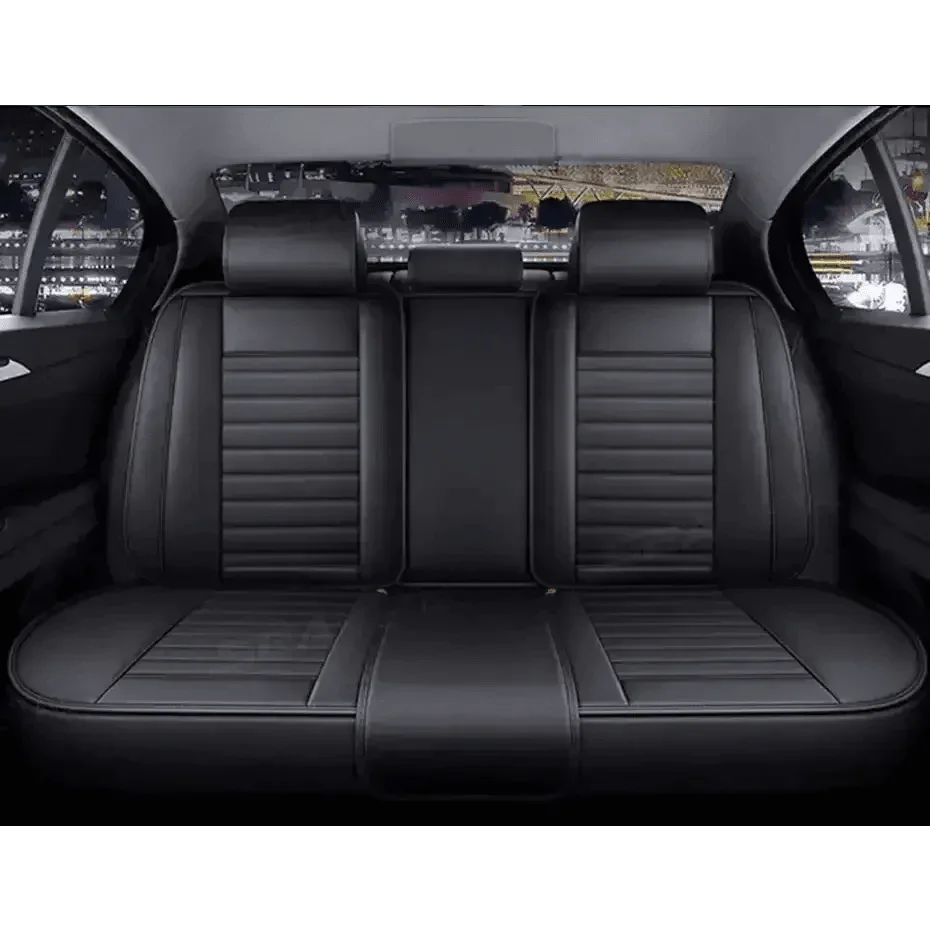Black Leather Car Seat Covers Seametal Car Seat - GiFTiFY