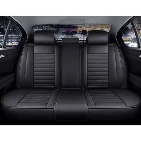 Black Leather Car Seat Covers Seametal Car Seat - GiFiFY
