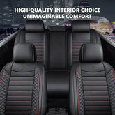 Black Leather Car Seat Covers Seametal Car Seat - GiFTiFY