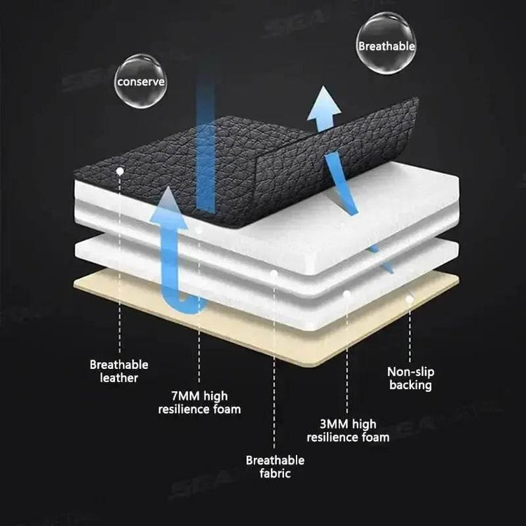 Black Leather Car Seat Covers Seametal Car Seat - GiFTiFY