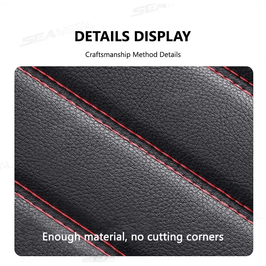 Black Leather Car Seat Covers Seametal Car Seat - GiFTiFY
