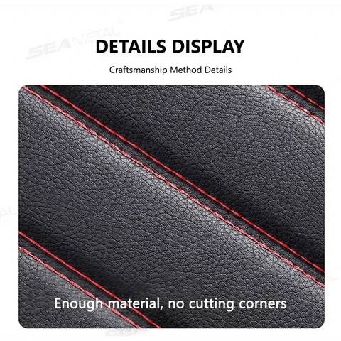 Black Leather Car Seat Covers Seametal Car Seat - GiFiFY