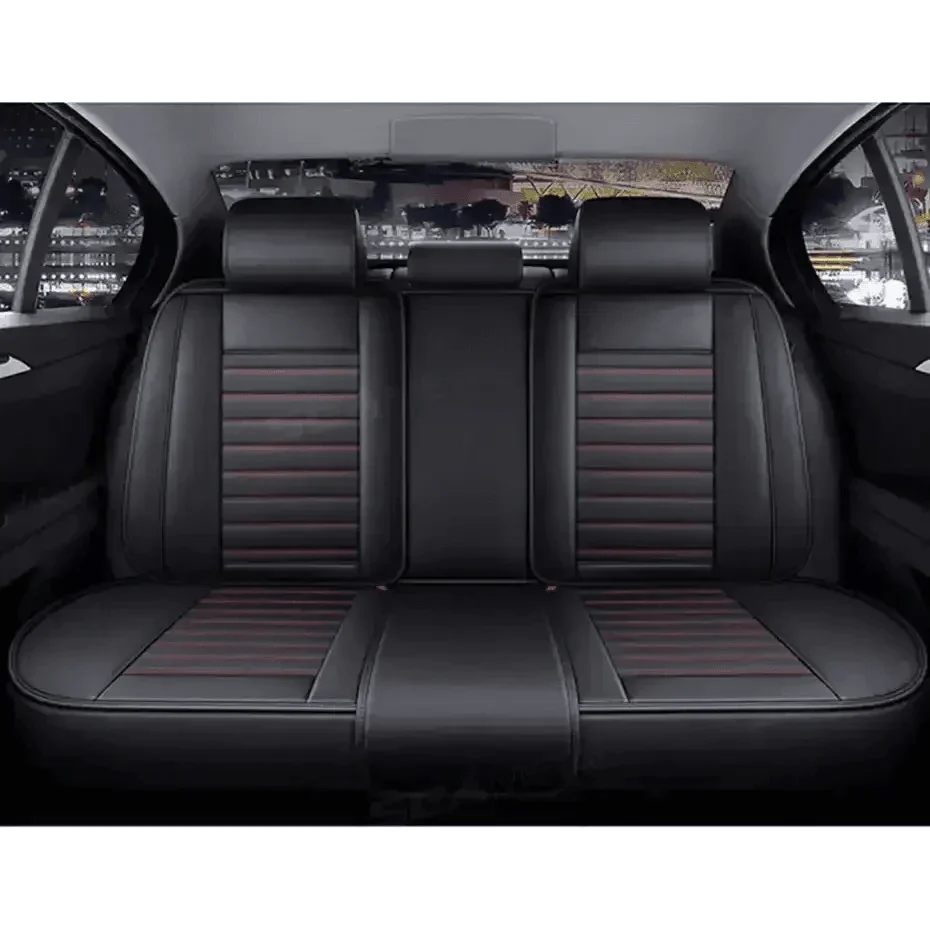 Black Leather Car Seat Covers Seametal Car Seat - GiFTiFY