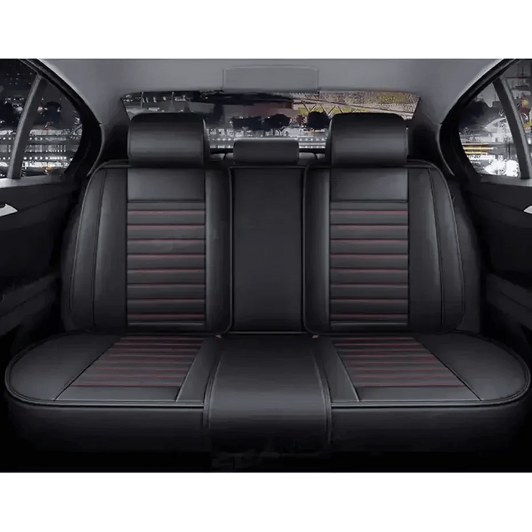 Black Leather Car Seat Covers Seametal Car Seat - GiFTiFY