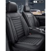 Black Leather Car Seat Covers Seametal Car Seat - GiFTiFY