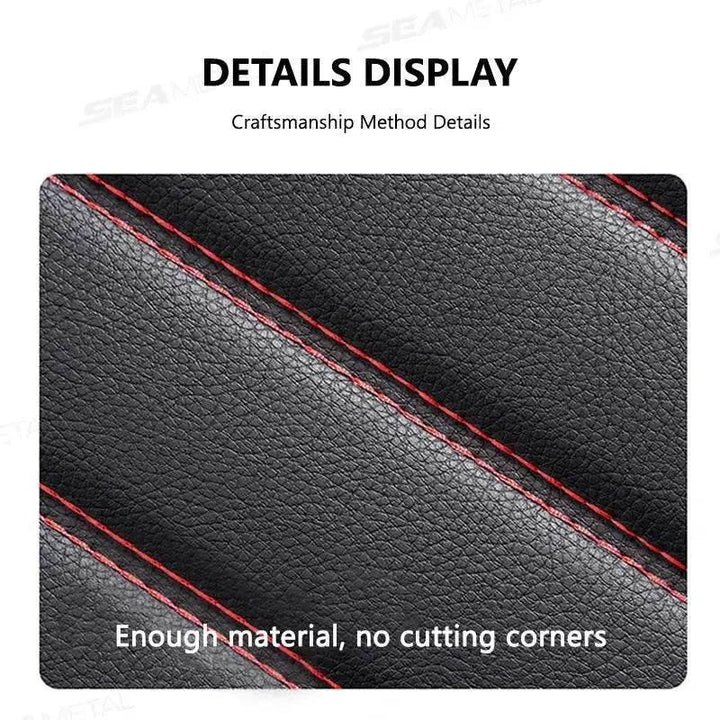 Black Leather Car Seat Covers Seametal Car Seat - GiFTiFY