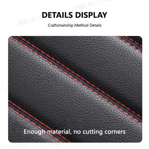 Black Leather Car Seat Covers Seametal Car Seat - GiFiFY