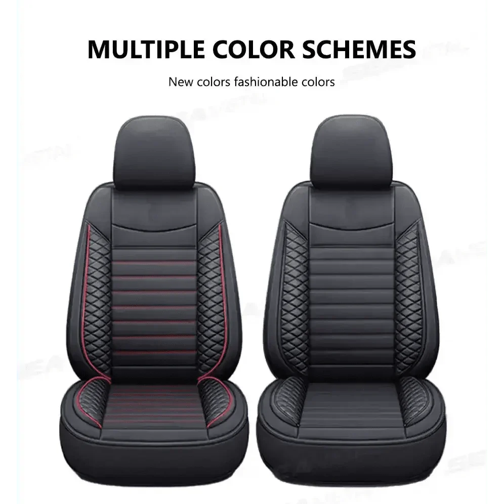 Black Leather Car Seat Covers Seametal Car Seat - GiFTiFY