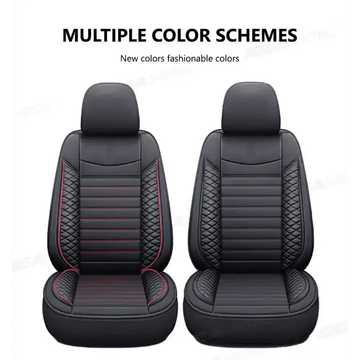 Black Leather Car Seat Covers Seametal Car Seat - GiFTiFY