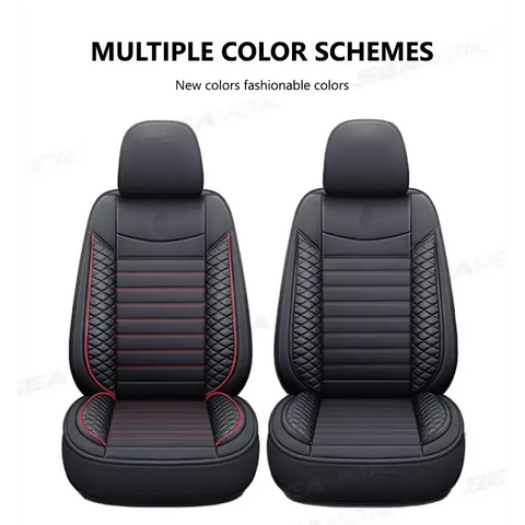Black Leather Car Seat Covers Seametal Car Seat - GiFiFY