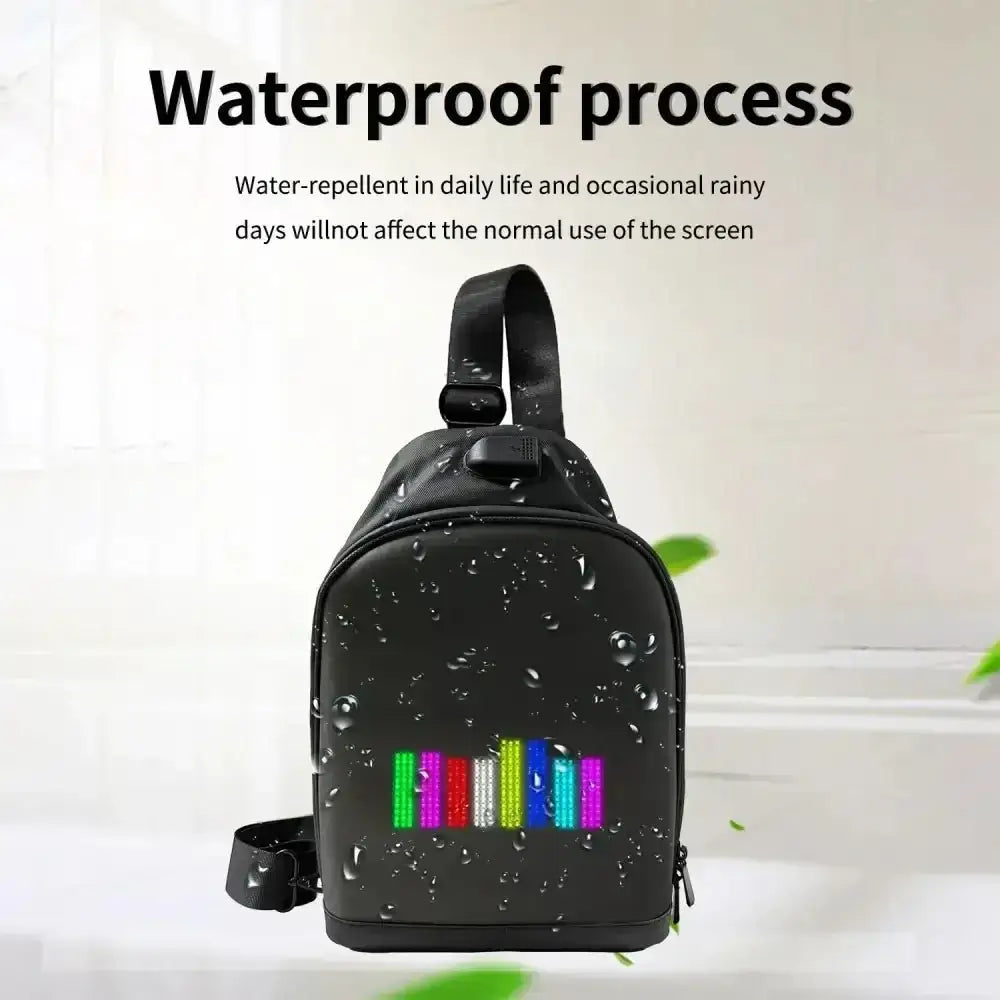 Black LED Pixel Backpacks and Smart Waist Bags - GiFiFY