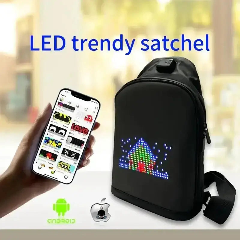 Black LED Pixel Backpacks and Smart Waist Bags - GiFiFY
