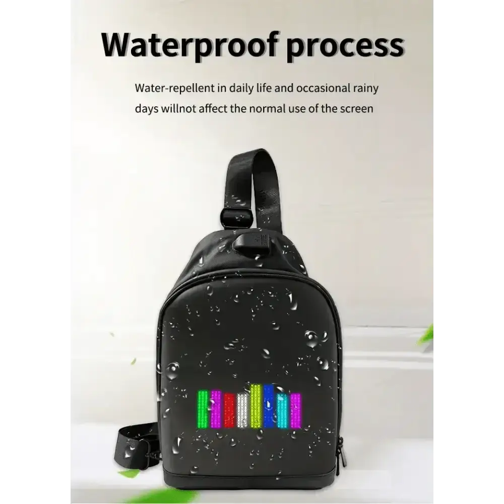 Black LED Pixel Backpacks and Smart Waist Bags - GiFiFY