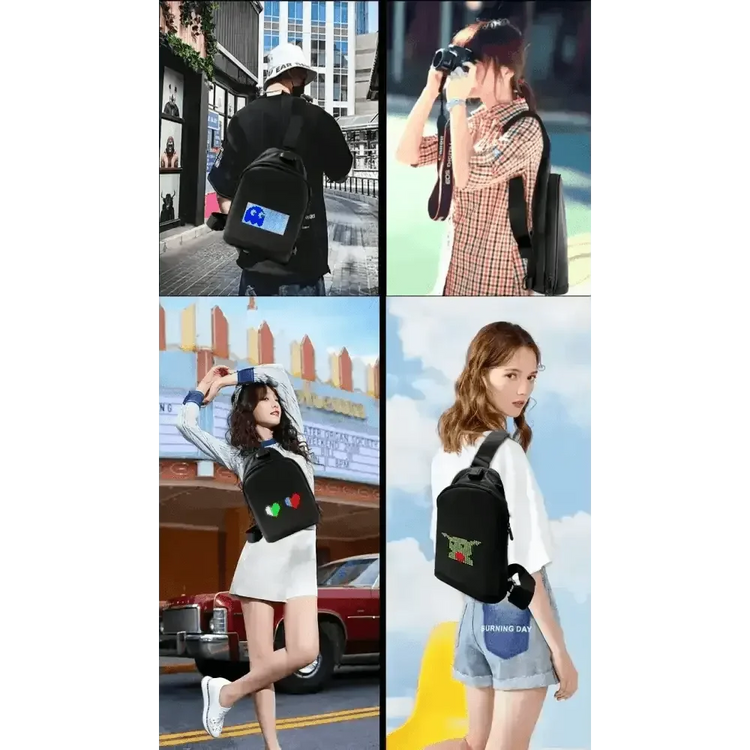 Black LED Pixel Backpacks and Smart Waist Bags - GiFTiFY