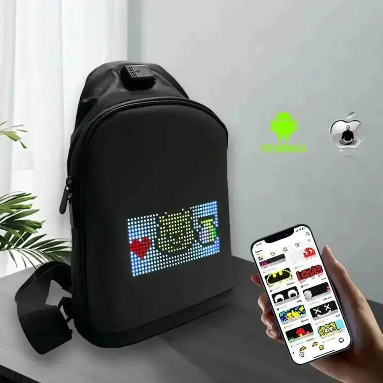 Black LED Pixel Backpacks and Smart Waist Bags - GiFTiFY
