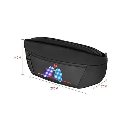 Black LED Pixel Backpacks and Smart Waist Bags - GiFiFY