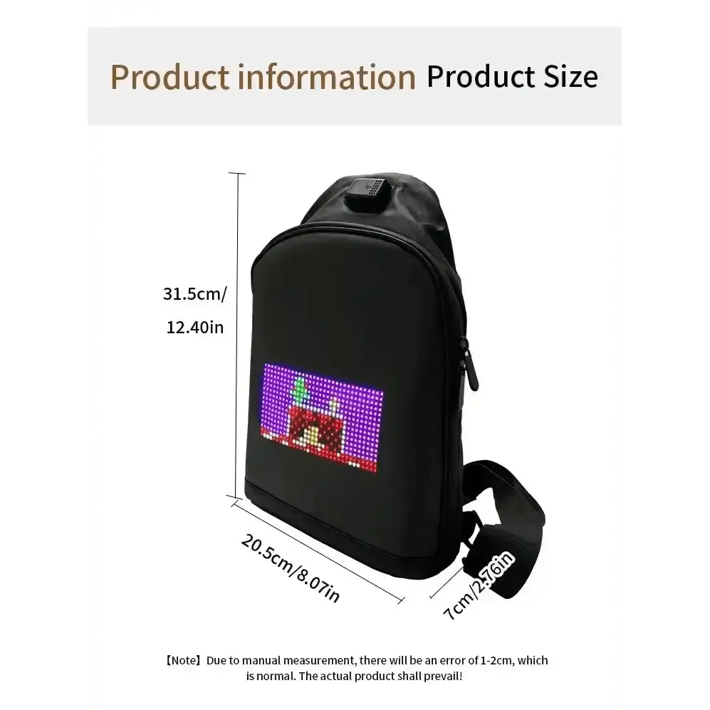 Black LED Pixel Backpacks and Smart Waist Bags - GiFTiFY