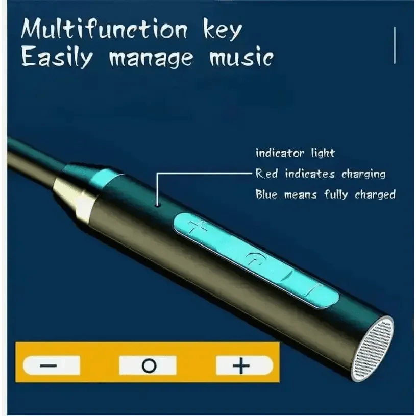 Black Magnetic Wireless Earphones J01 Portable - GiFTiFY