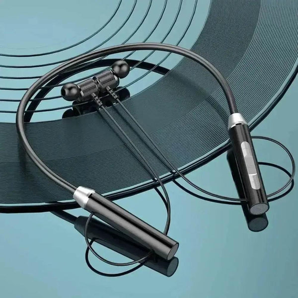 Black Magnetic Wireless Earphones J01 Portable - GiFTiFY