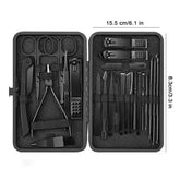 Black Manicure Nail Clipper Set Case - GiFTiFY