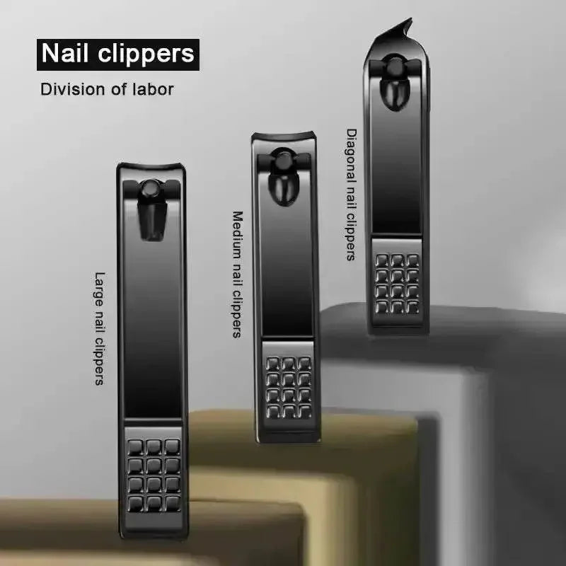 Black Manicure Nail Clipper Set Case Nail Clipper Set by Grimms Store