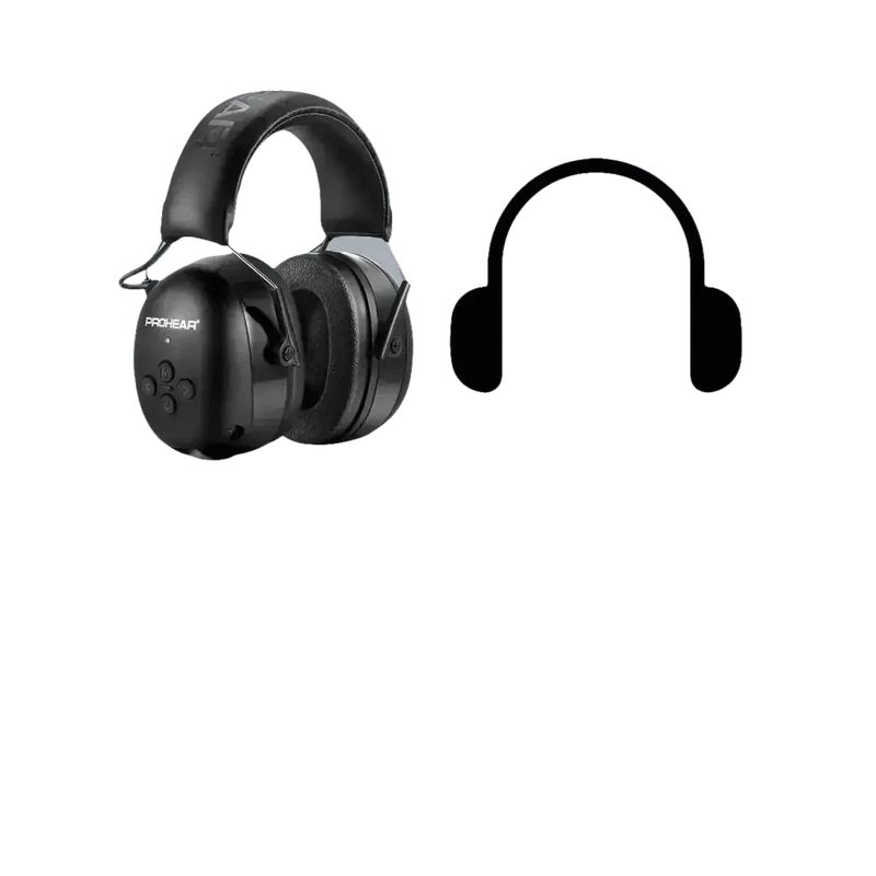 Black Noise Canceling Bluetooth Earmuffs Headphones by ZOHAN Official Store