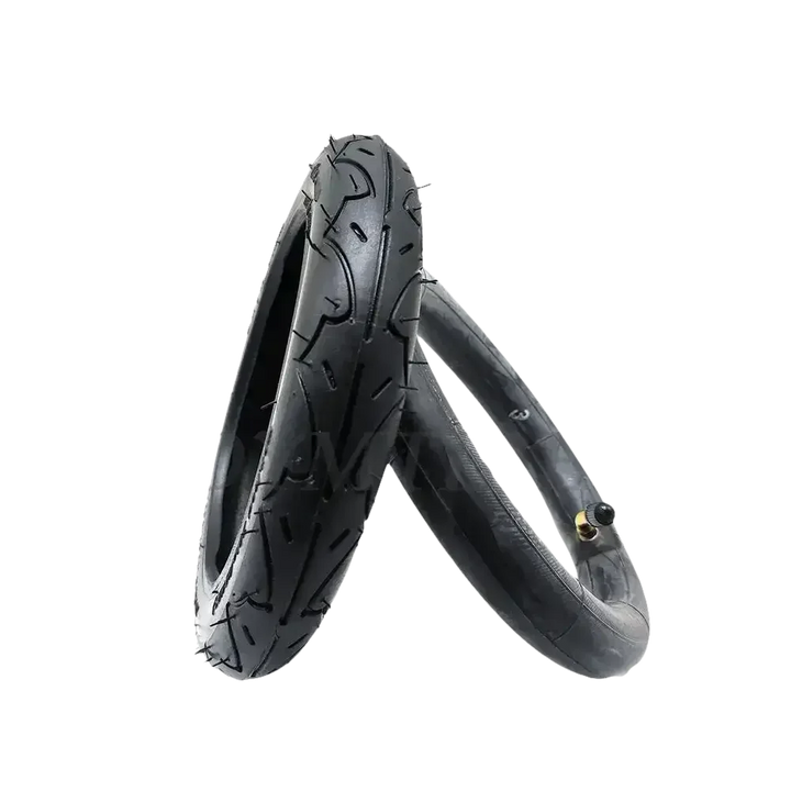 Black Wheel Pneumatic Tire for Folding Electric Scooter. Inner Outer Tire for A-bike. - GiFTiFY