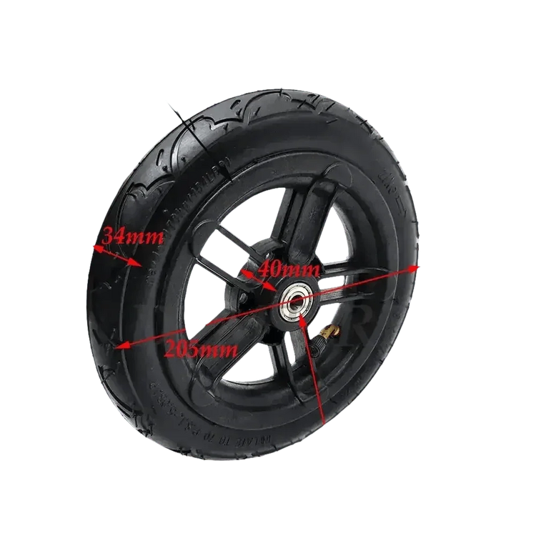 Black Wheel Pneumatic Tire for Folding Electric Scooter. Inner Outer Tire for A-bike. - GiFTiFY