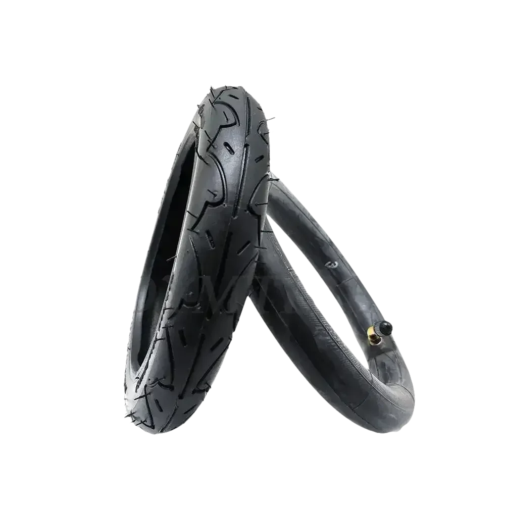Black Wheel Pneumatic Tire for Folding Electric Scooter. Inner Outer Tire for A-bike. - GiFTiFY