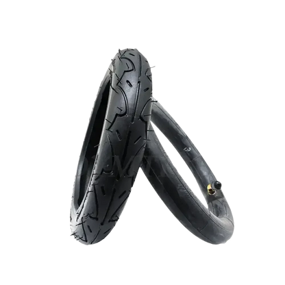 Black Wheel Pneumatic Tire for Folding Electric Scooter. Inner Outer Tire for A-bike. - GiFTiFY
