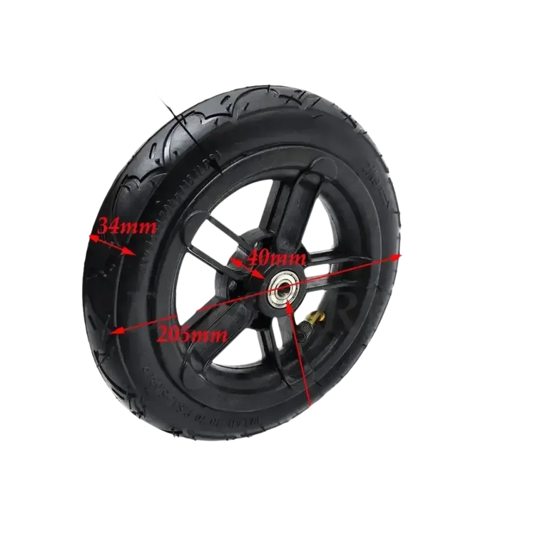 Black Wheel Pneumatic Tire for Folding Electric Scooter. Inner Outer Tire for A-bike. - GiFTiFY