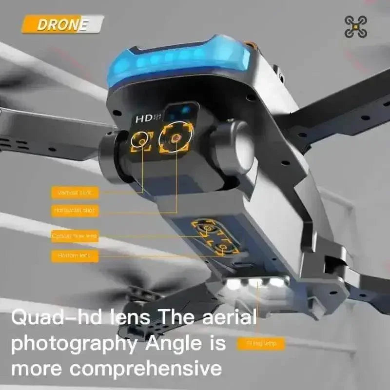Black P15 Mini Drone Camera Obstacle Avoidance 4K Profesional Drones by Fight Drone Store