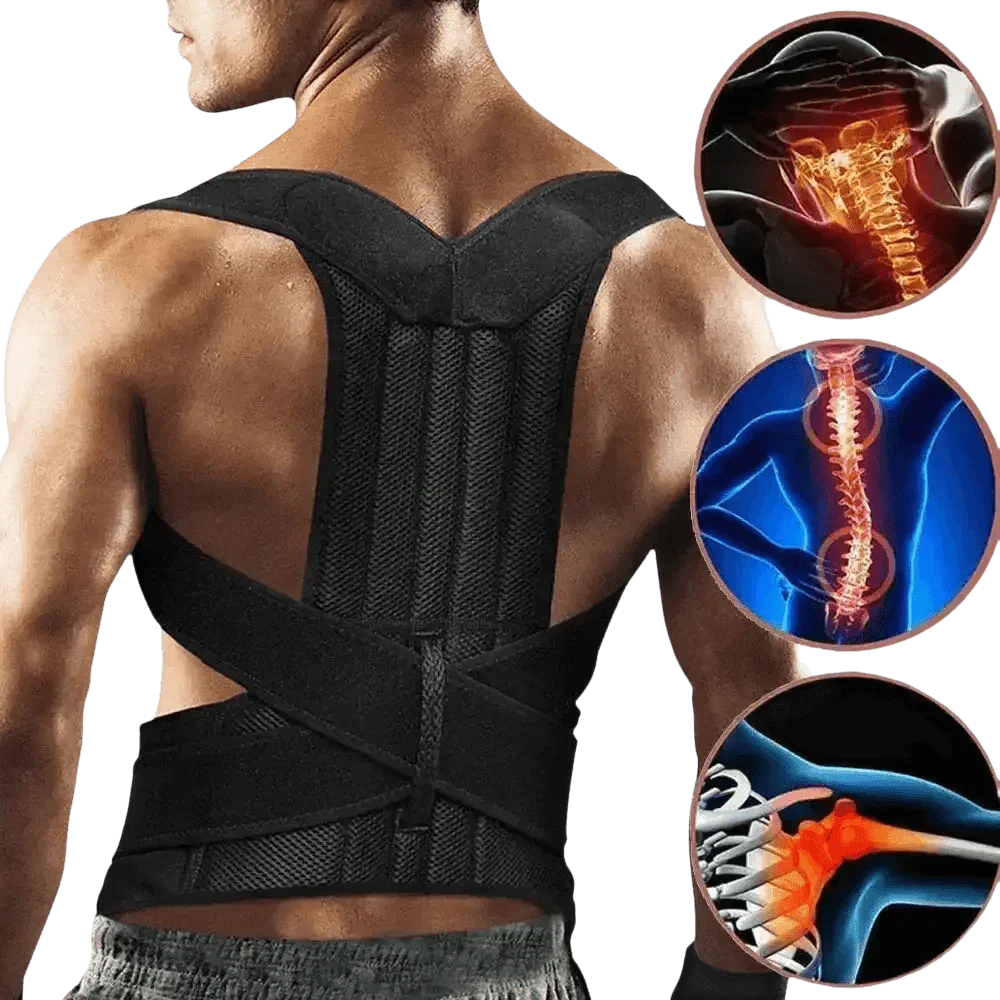 Black Posture Corrector Belt - GiFTiFY